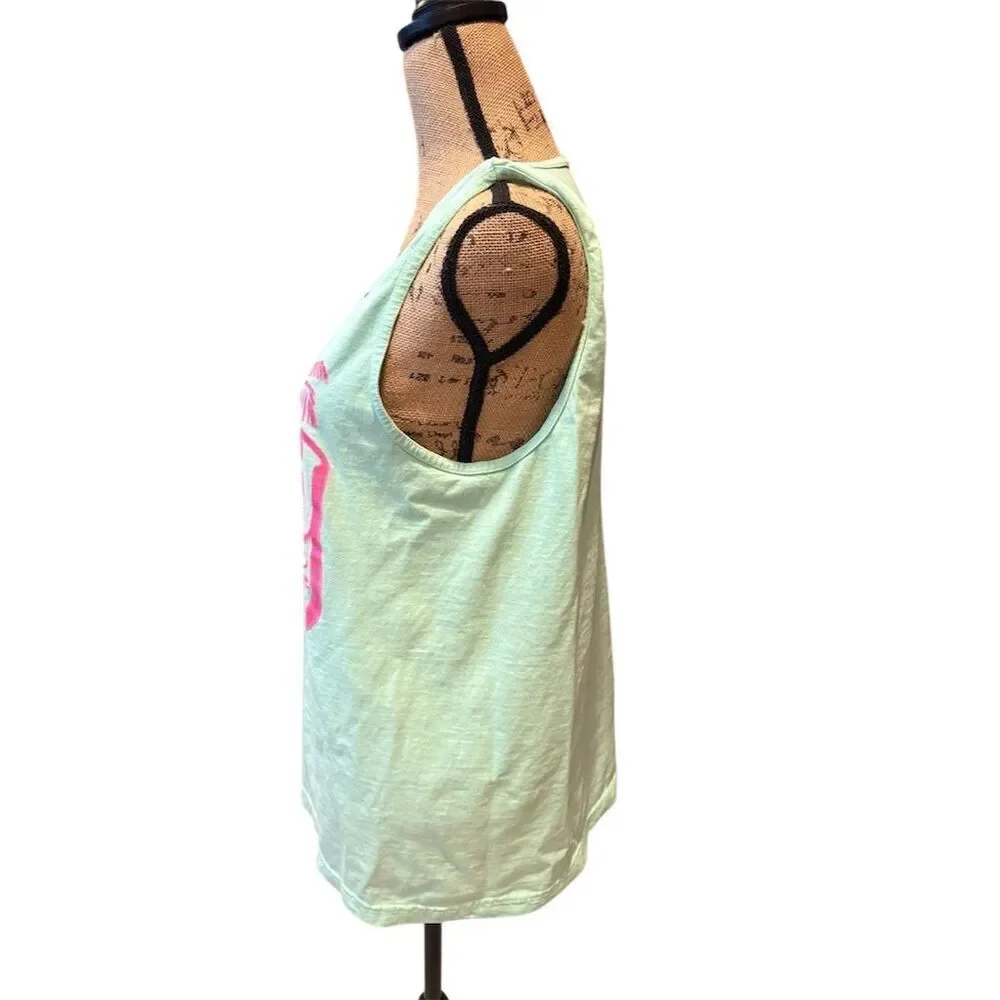 *3/$15 Girly Girl Women's Sleeveless Green Tank Top Size M Casual Summer - Picture 5 of 8